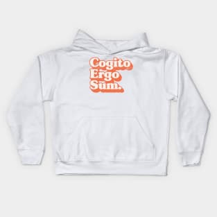 Cogito Ergo Sum // René Descartes Philosophy Quote Kids Hoodie